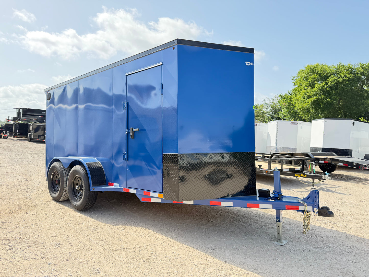6'8" x 14' All-Steel Enclosed Trailer Cargo Delco #E714