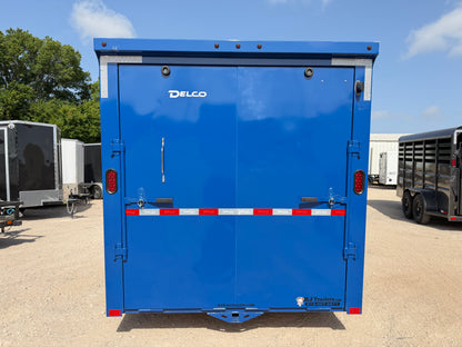 6'8" x 14' All-Steel Enclosed Trailer Cargo Delco #E714