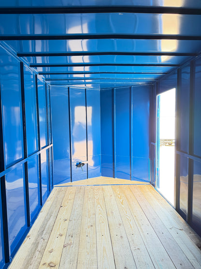 6'8" x 14' All-Steel Enclosed Trailer Cargo Delco #E714
