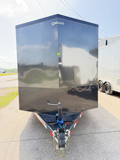 6'8" x 16' All-Steel Enclosed Trailer Cargo Delco #E716