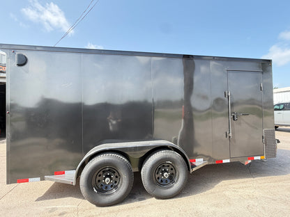 6'8" x 16' All-Steel Enclosed Trailer Cargo Delco #E716