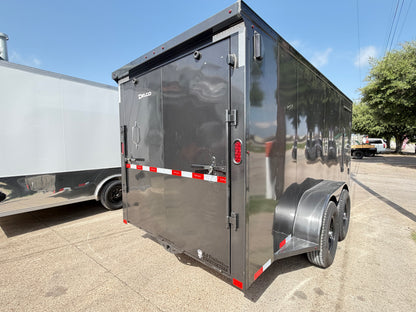 6'8" x 16' All-Steel Enclosed Trailer Cargo Delco #E716