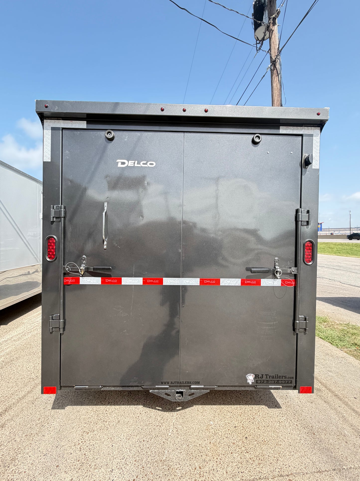 6'8" x 16' All-Steel Enclosed Trailer Cargo Delco #E716