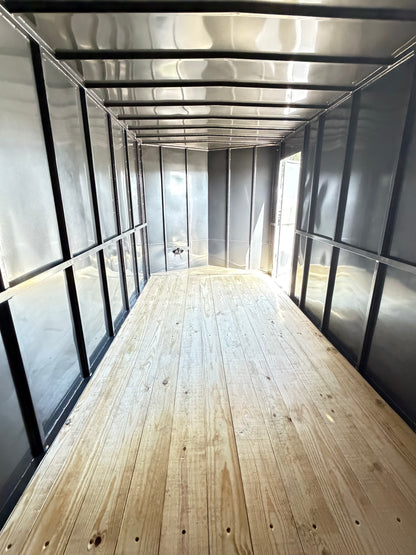 6'8" x 16' All-Steel Enclosed Trailer Cargo Delco #E716