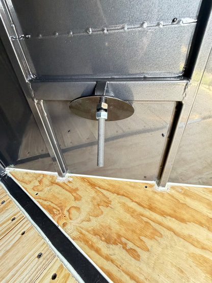 6'8" x 16' All-Steel Enclosed Trailer Cargo Delco #E716