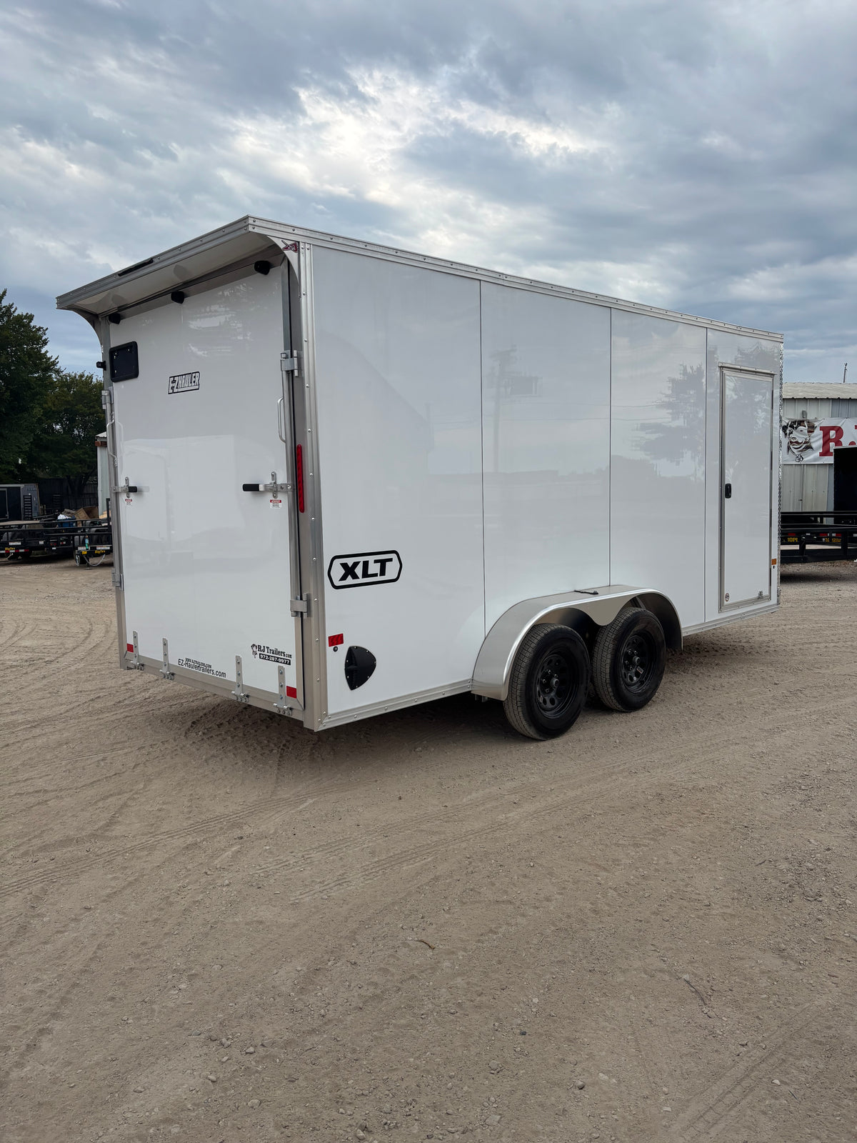 7 x 16' XLT Pro Series Enclosed TA Alcom Cargo Trailer #EZEC7X16XLT-P