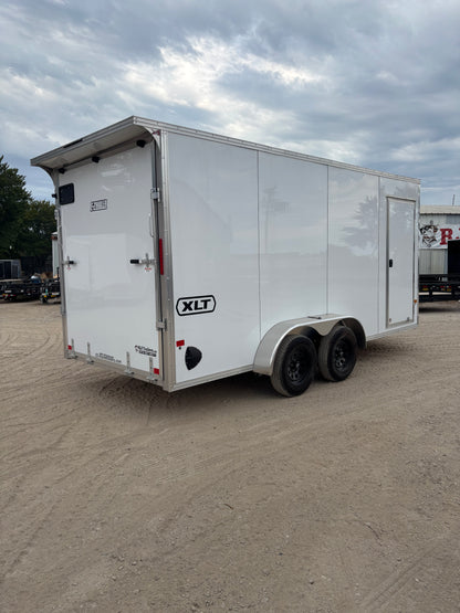 7 x 16' XLT Pro Series Enclosed TA Alcom Cargo Trailer #EZEC7X16XLT-P