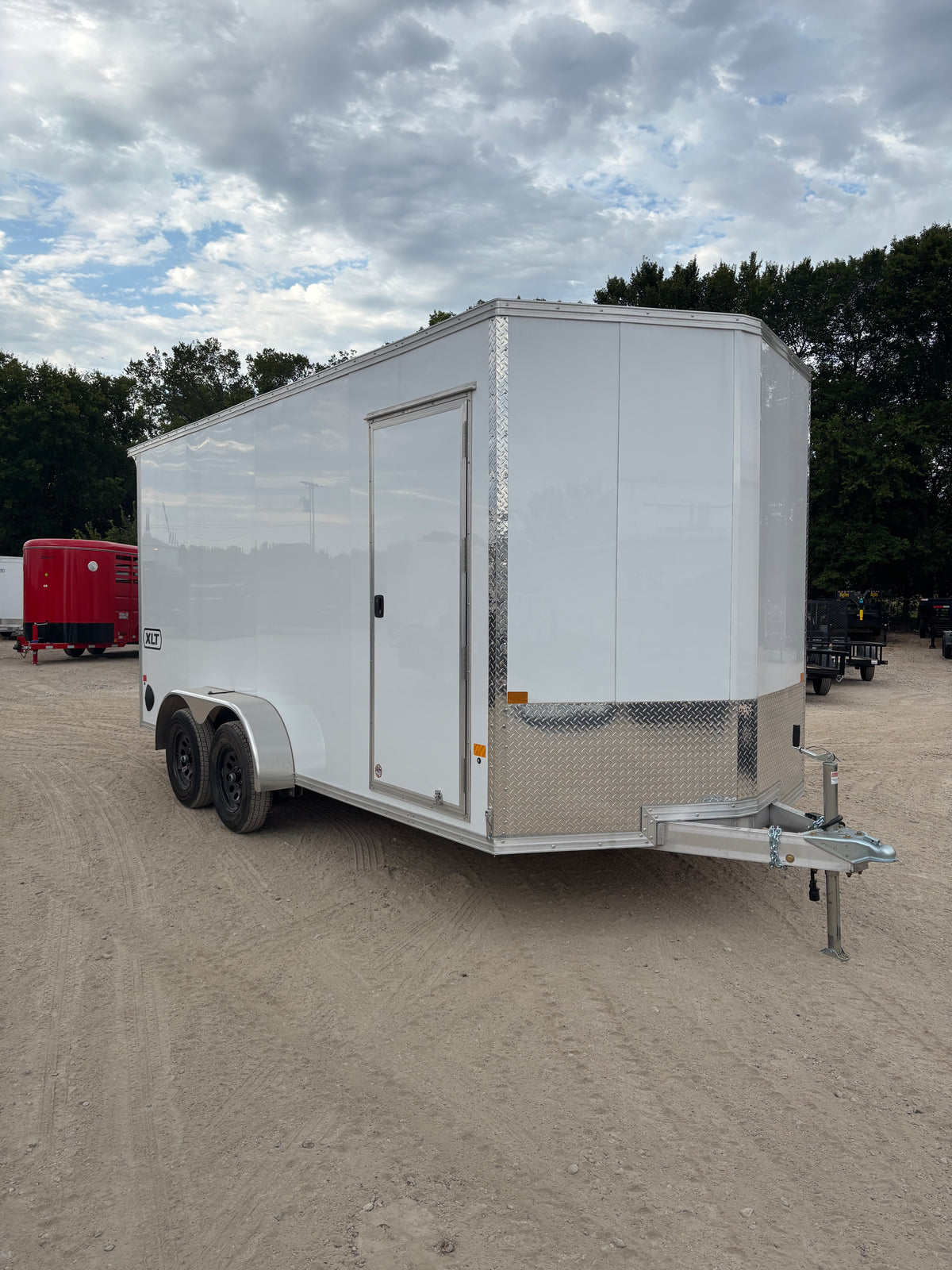 7 x 16' XLT Pro Series Enclosed TA Alcom Cargo Trailer #EZEC7X16XLT-P