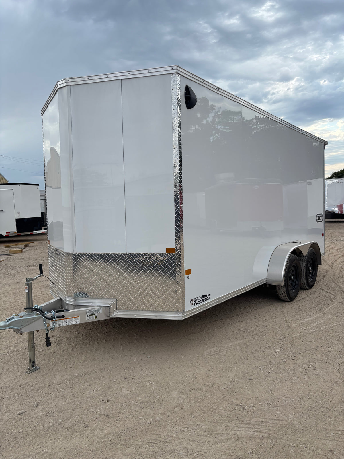 7 x 16' XLT Pro Series Enclosed TA Alcom Cargo Trailer #EZEC7X16XLT-P