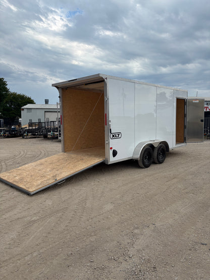 7 x 16' XLT Pro Series Enclosed TA Alcom Cargo Trailer #EZEC7X16XLT-P