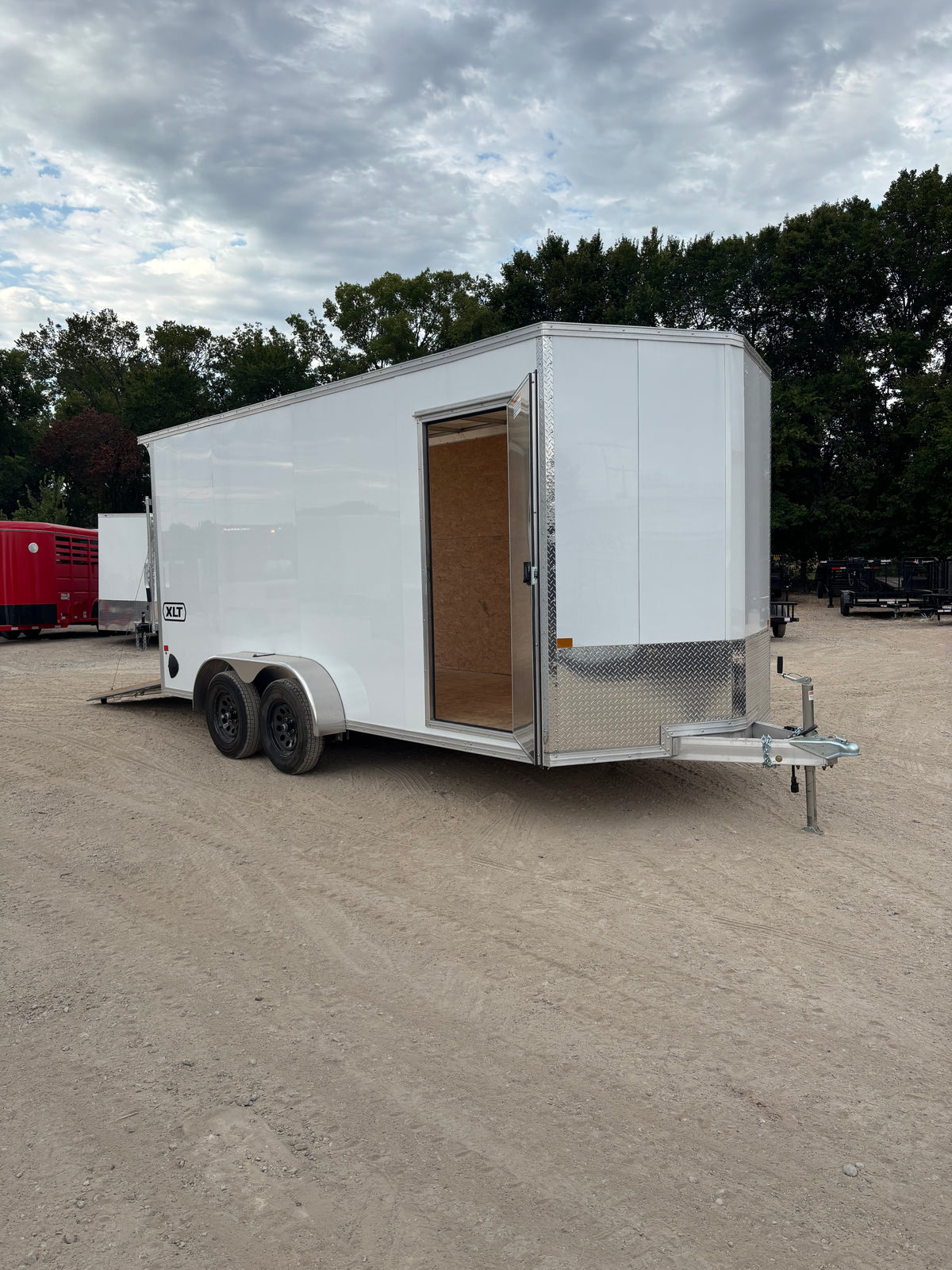 7 x 16' XLT Pro Series Enclosed TA Alcom Cargo Trailer #EZEC7X16XLT-P