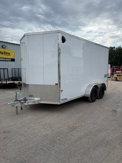 7 x 14' XLT Pro Series Enclosed TA Alcom Cargo Trailer #EZEC7X14XLT-P