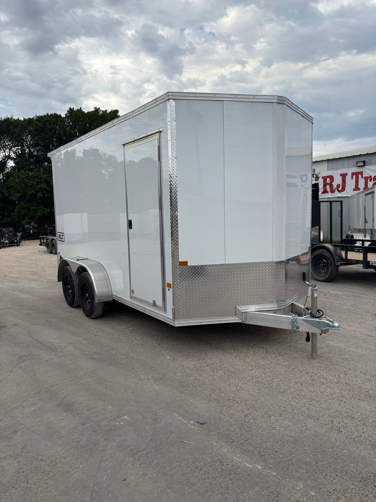 7 x 14' XLT Pro Series Enclosed TA Alcom Cargo Trailer #EZEC7X14XLT-P