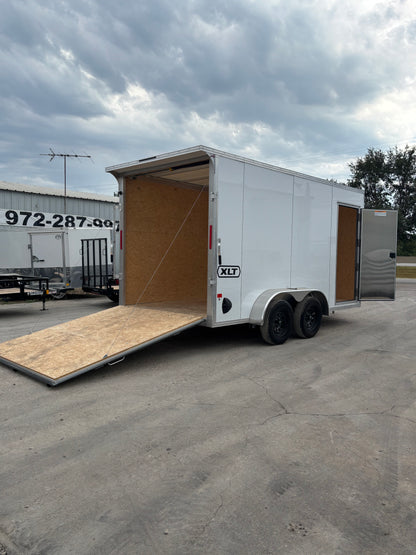 7 x 14' XLT Pro Series Enclosed TA Alcom Cargo Trailer #EZEC7X14XLT-P