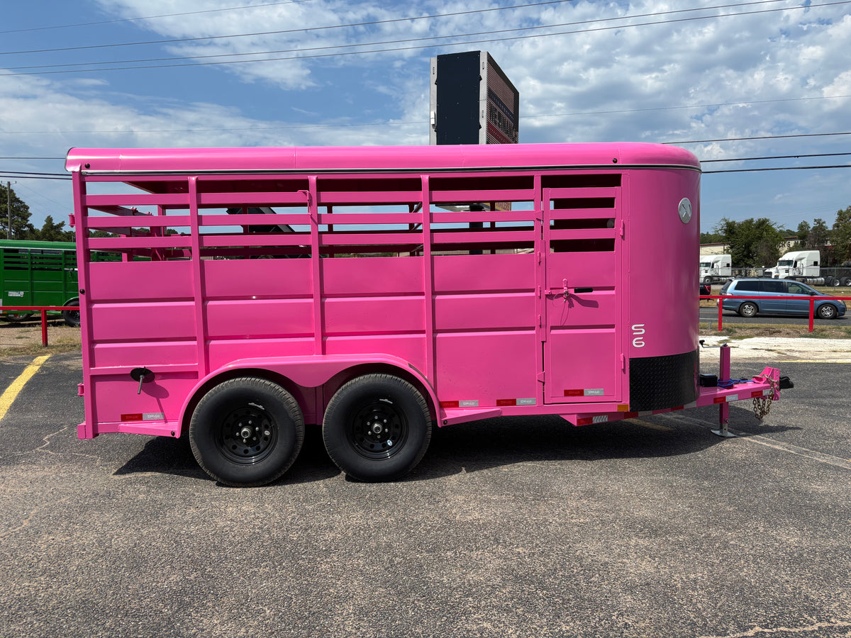 6' x 16' Cattle Stock Trailer Delco #S616