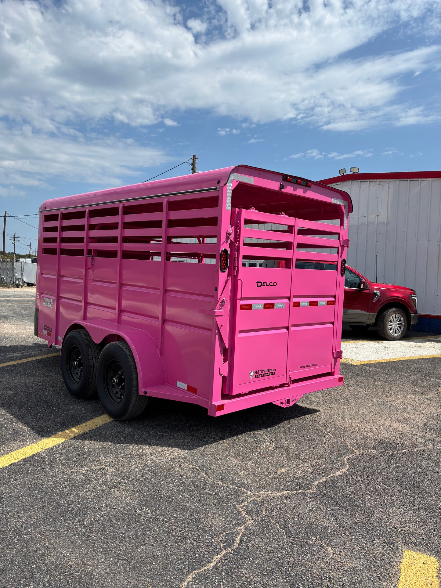 6' x 16' Cattle Stock Trailer Delco #S616