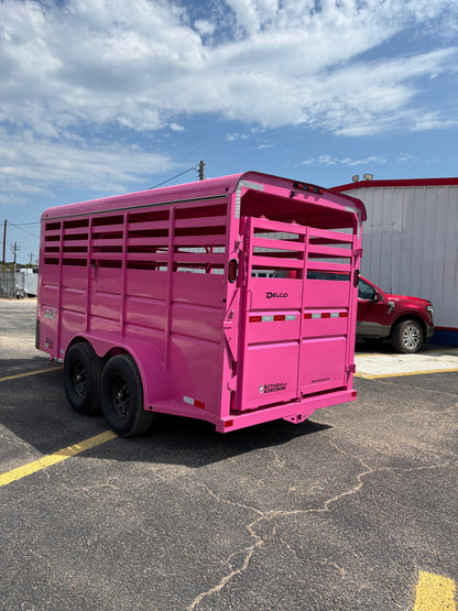 6' x 16' Cattle Stock Trailer Delco #S616