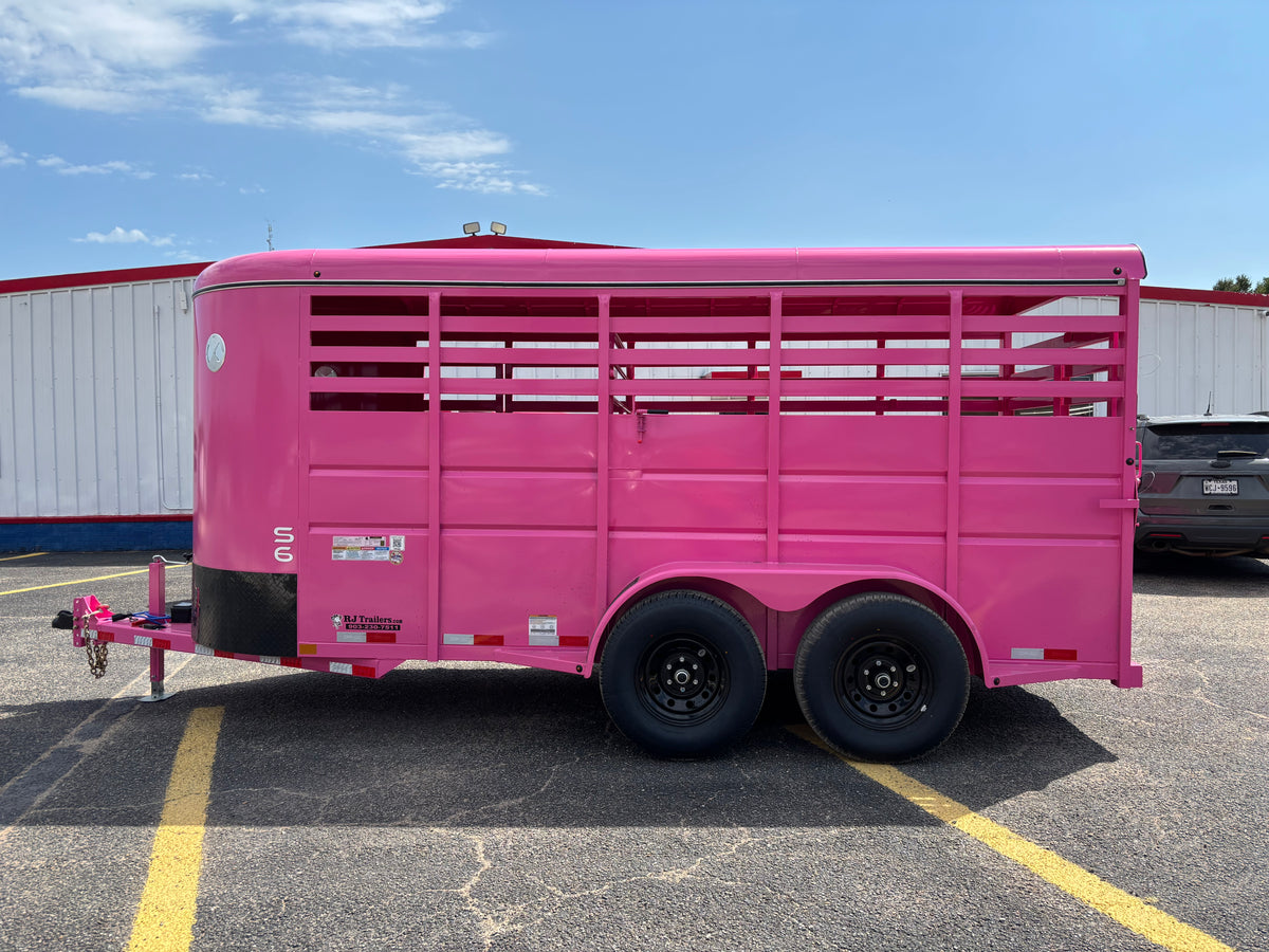6' x 16' Cattle Stock Trailer Delco #S616