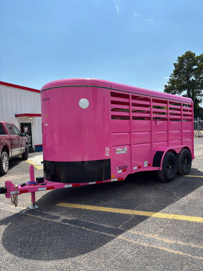 6' x 16' Cattle Stock Trailer Delco #S616