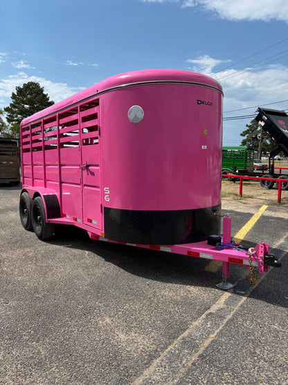 6' x 16' Cattle Stock Trailer Delco #S616