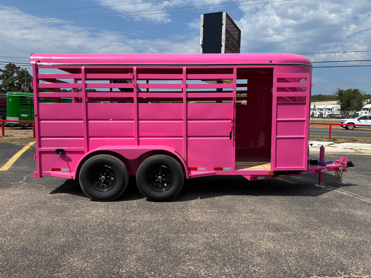6' x 16' Cattle Stock Trailer Delco #S616