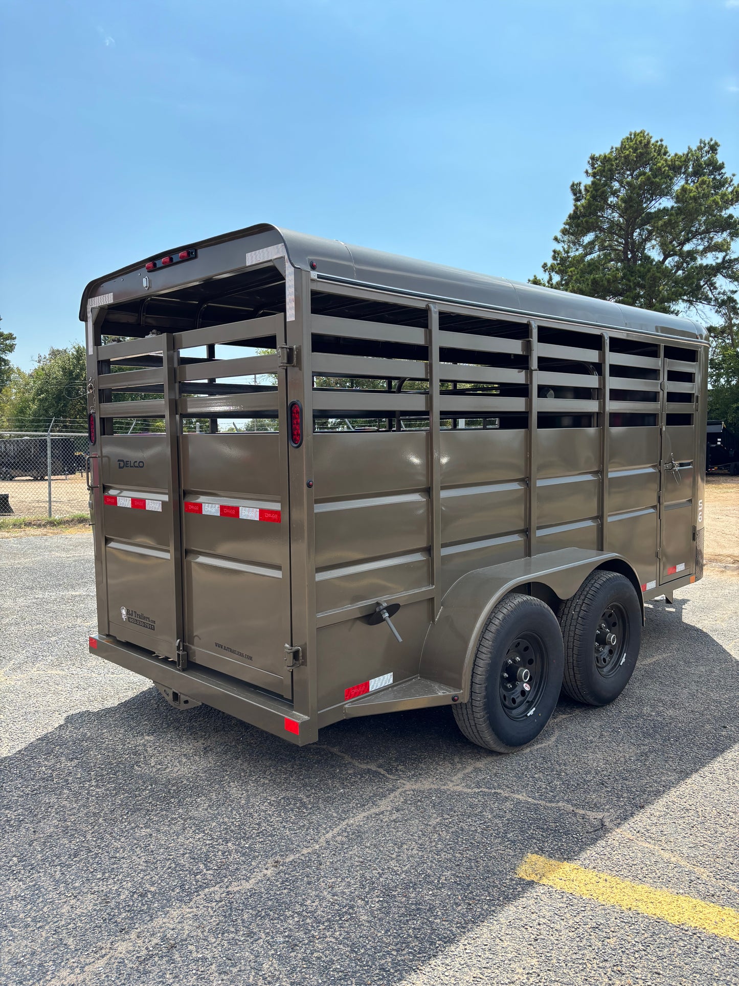 6' x 16' Cattle Stock Trailer Delco #S616