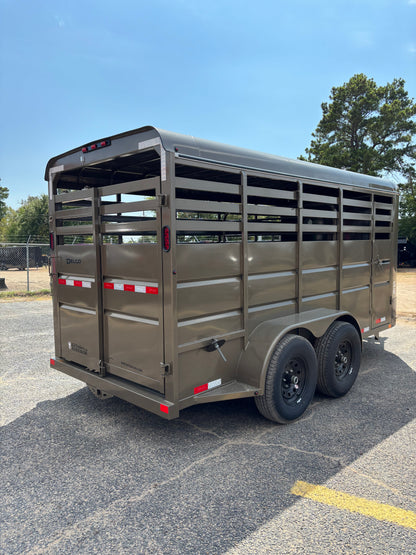 6' x 16' Cattle Stock Trailer Delco #S616