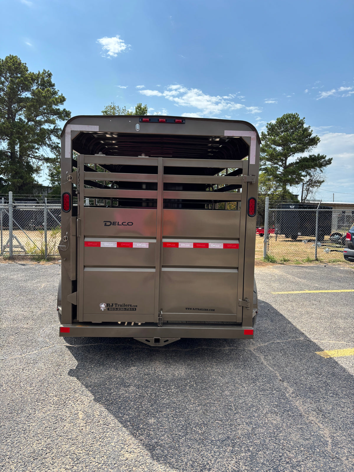 6' x 16' Cattle Stock Trailer Delco #S616