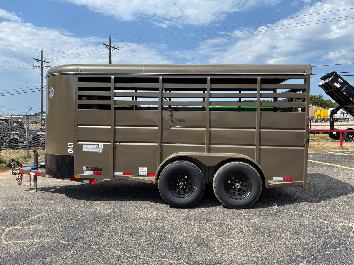 6' x 16' Cattle Stock Trailer Delco #S616