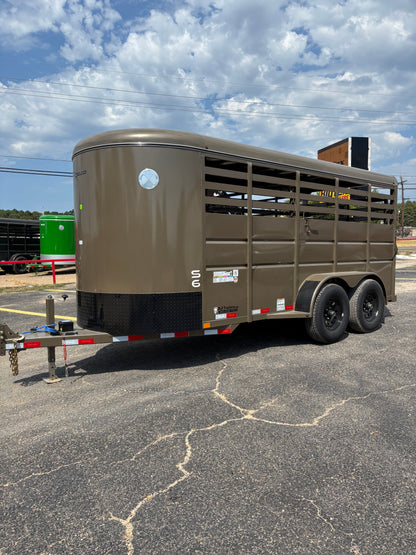 6' x 16' Cattle Stock Trailer Delco #S616