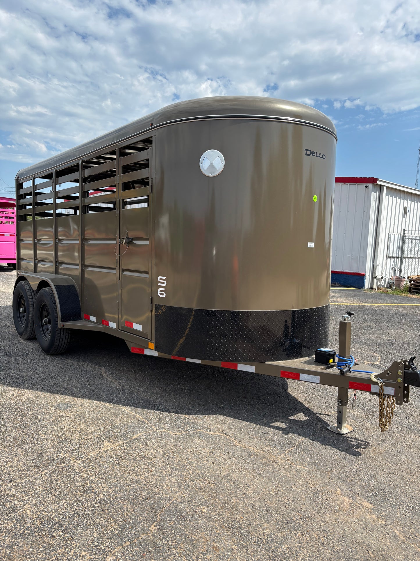6' x 16' Cattle Stock Trailer Delco #S616