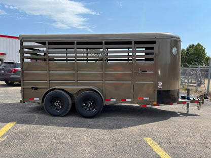 6' x 16' Cattle Stock Trailer Delco #S616