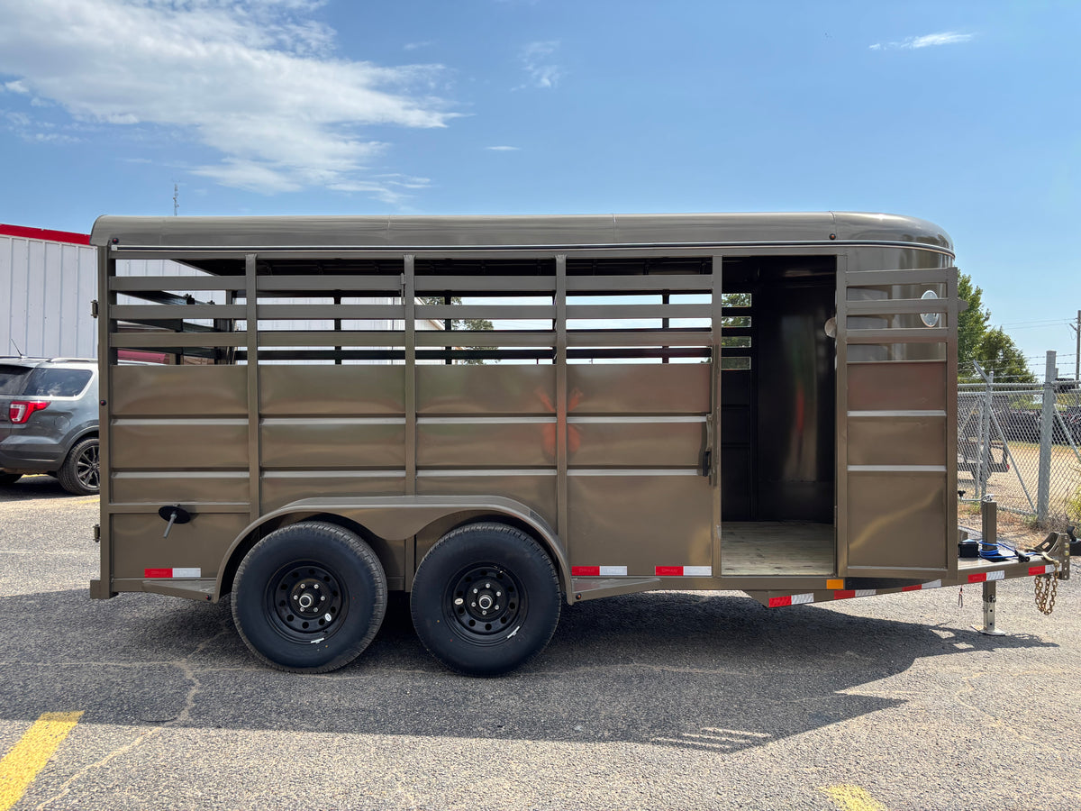 6' x 16' Cattle Stock Trailer Delco #S616
