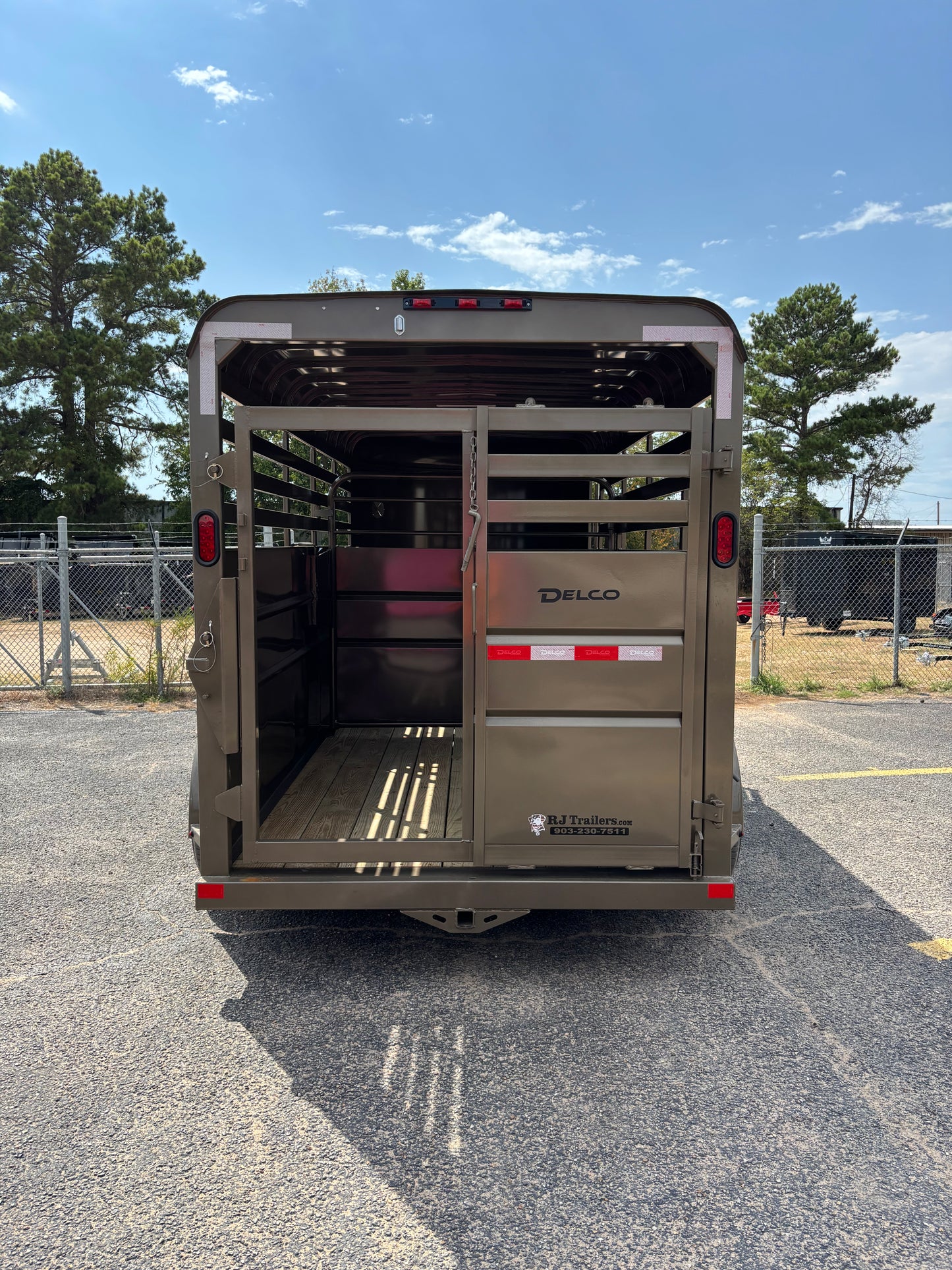 6' x 16' Cattle Stock Trailer Delco #S616