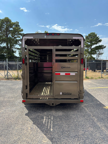 6' x 16' Cattle Stock Trailer Delco #S616