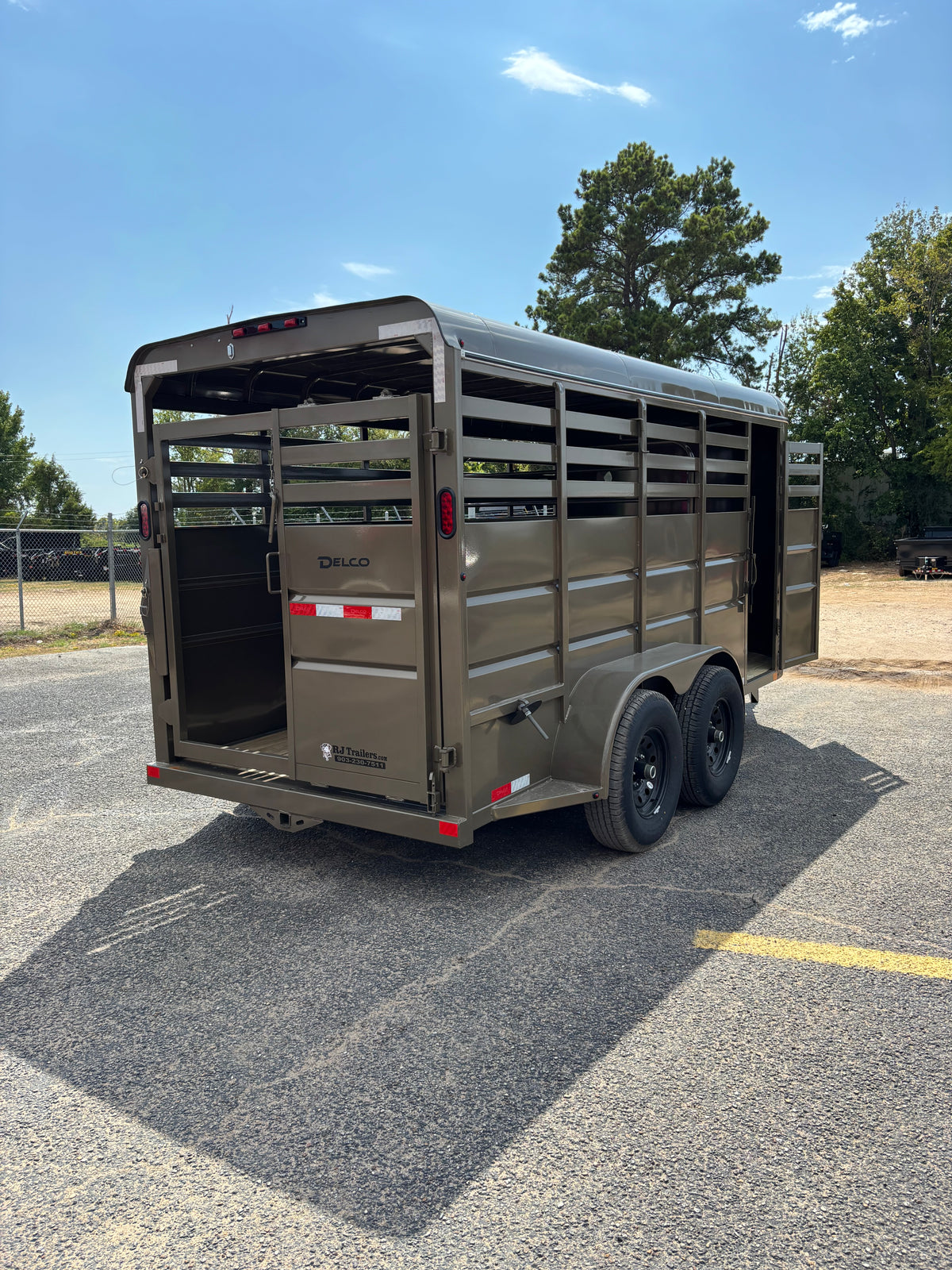 6' x 16' Cattle Stock Trailer Delco #S616