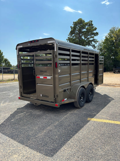 6' x 16' Cattle Stock Trailer Delco #S616