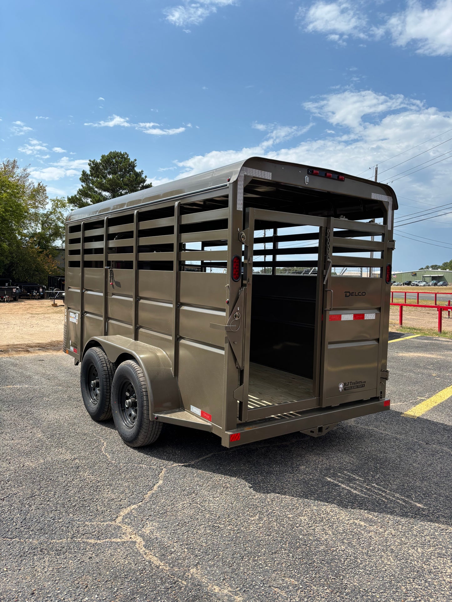 6' x 16' Cattle Stock Trailer Delco #S616