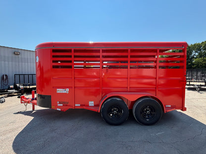 6' x 16' Cattle Stock Trailer Delco #S616