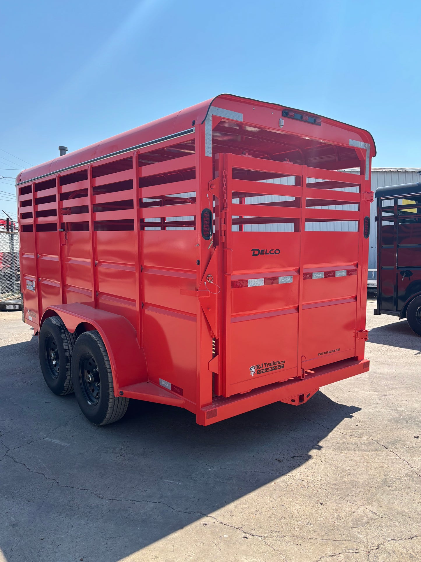 6' x 16' Cattle Stock Trailer Delco #S616