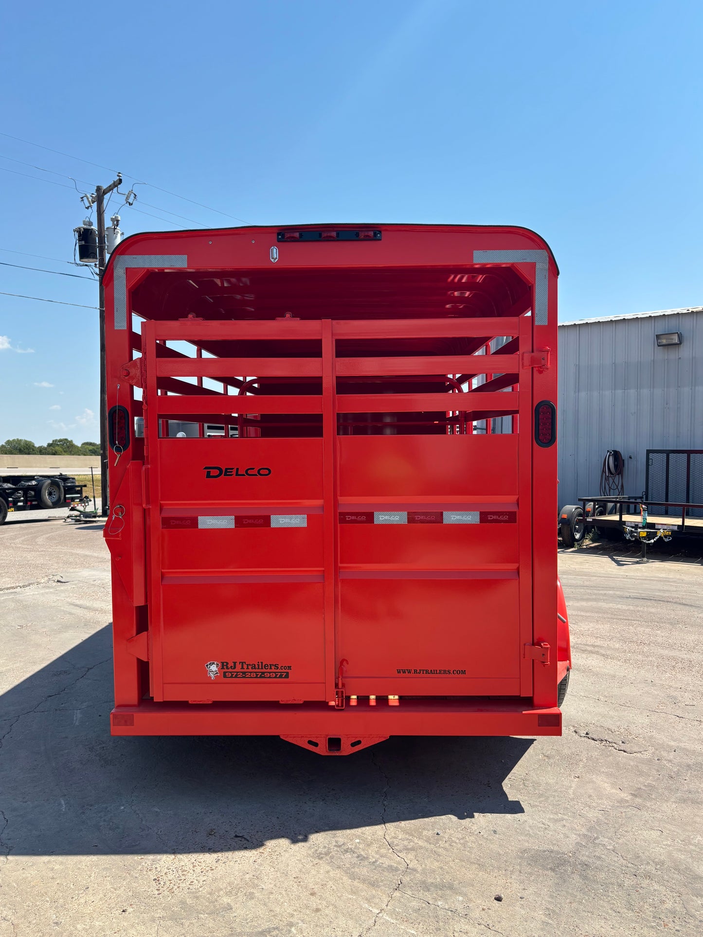 6' x 16' Cattle Stock Trailer Delco #S616