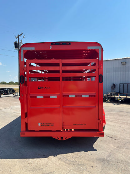 6' x 16' Cattle Stock Trailer Delco #S616