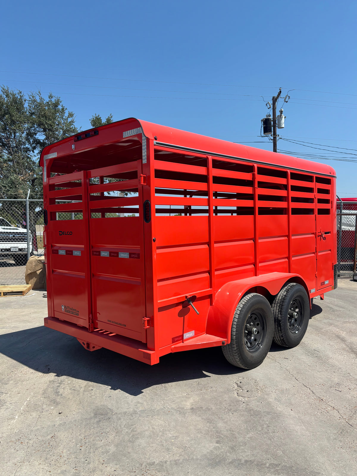 6' x 16' Cattle Stock Trailer Delco #S616