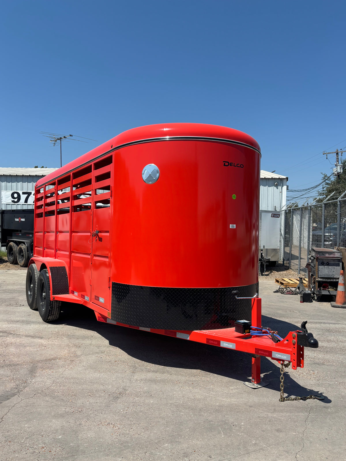 6' x 16' Cattle Stock Trailer Delco #S616