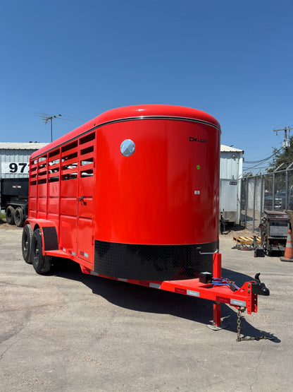 6' x 16' Cattle Stock Trailer Delco #S616
