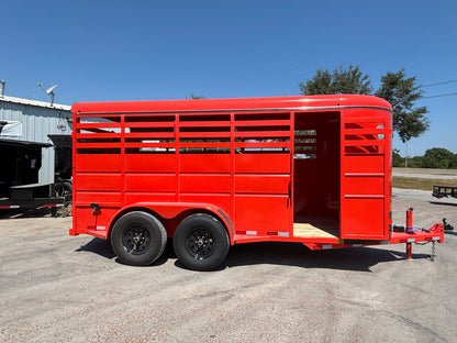 6' x 16' Cattle Stock Trailer Delco #S616