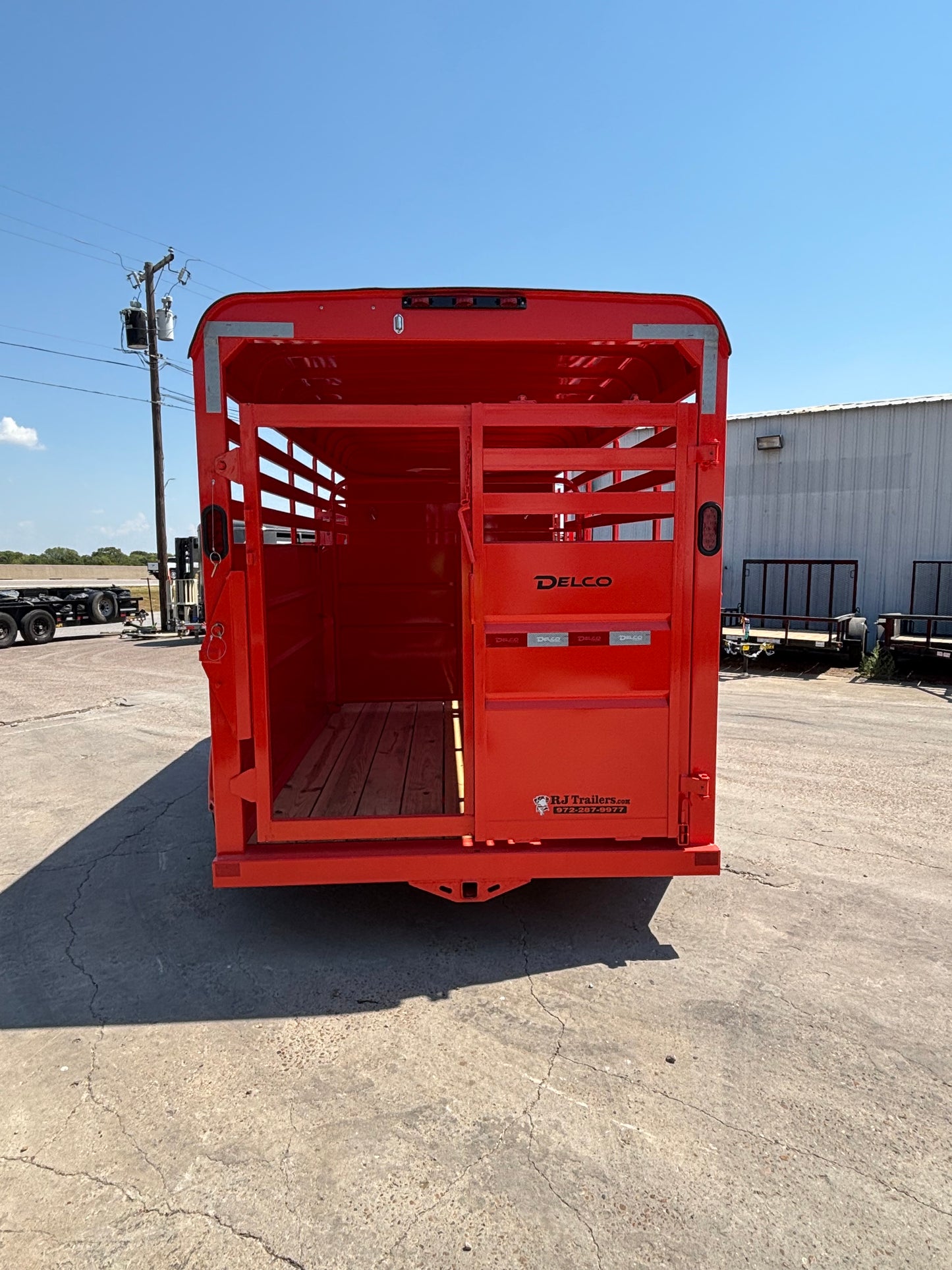 6' x 16' Cattle Stock Trailer Delco #S616