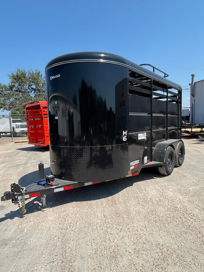 6' x 14' 2 Horse Slant Trailer Delco #H614