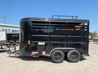6' x 14' 2 Horse Slant Trailer Delco #H614