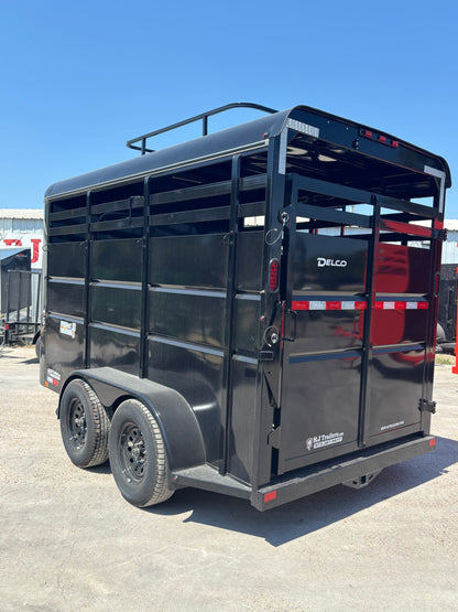 6' x 14' 2 Horse Slant Trailer Delco #H614